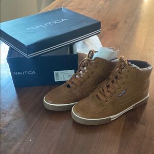 Nautica Boy’s Brown High-Top Sneakers